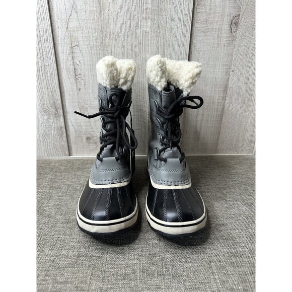 Sorel Womens Winter Carnival Boots Size 7 Quarry Black Waterproof Insulated - Picture 5 of 9